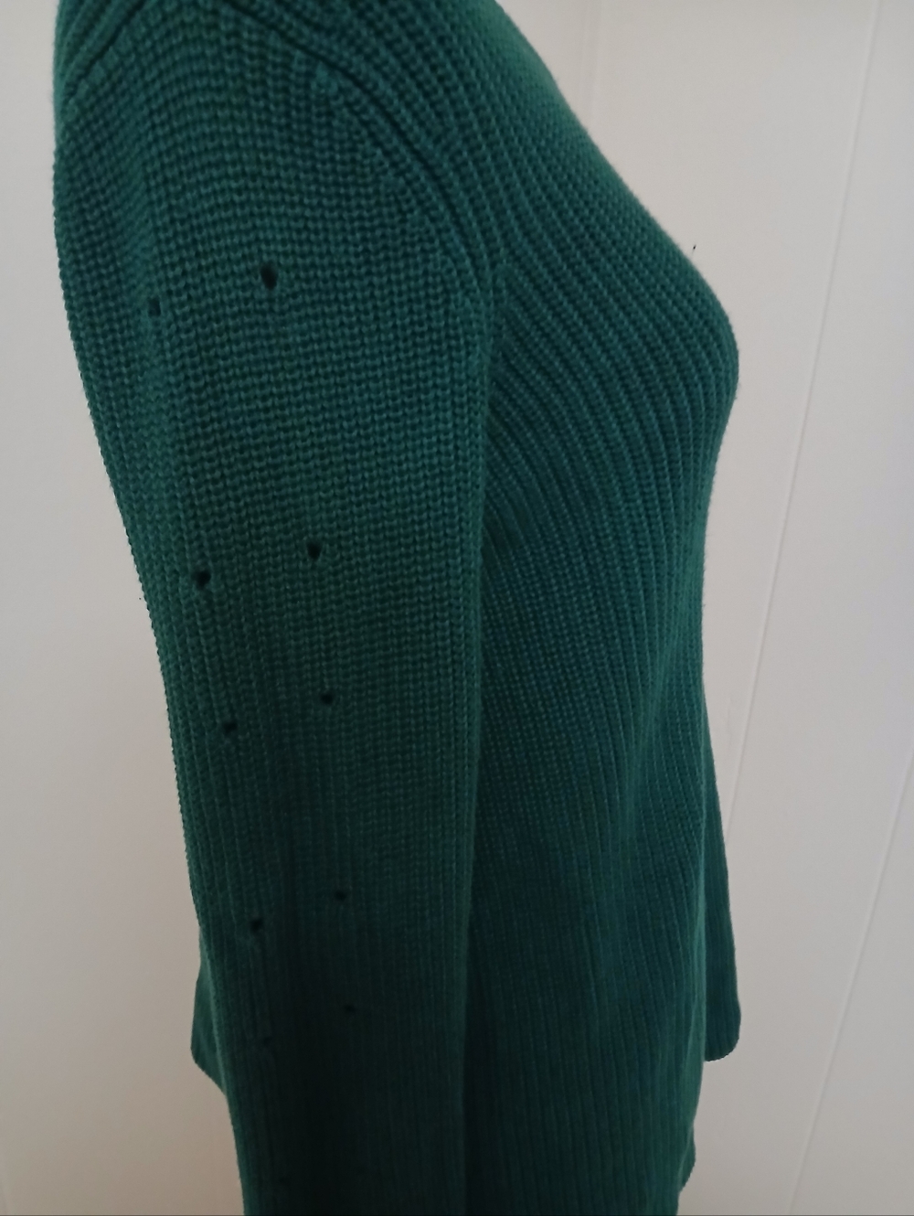Ralph Lauren Dark Green Ribbed Knit Sweater